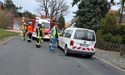 In Ahnsen musste eine Gasleitung repariert werden.