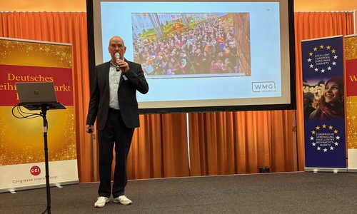 rank Hitzschke präsentierte den Wolfsburger Weihnachtsmarkt beim Deutschen Weihnachtsmarkt Forum in München.