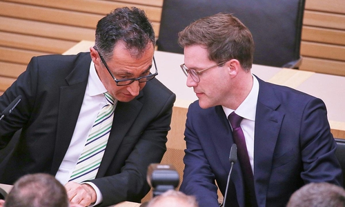 Cem Özdemir und Manuel Hagel am 08.03.2026