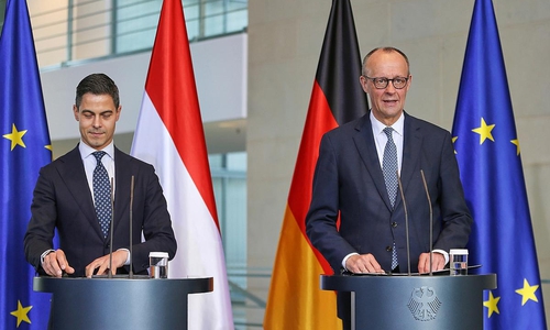 Rob Jetten und Friedrich Merz am 16.03.2026