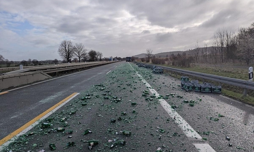 Unfallstelle auf der BAB 39 zwischen der AS Baddeckenstedt und der AS Westerlinde Richtung Wolfsburg (Archiv)