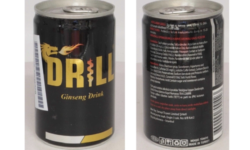 Gewarnt wird vor dem Drill Ginseng Drink in der 150 Milliliter-Dose