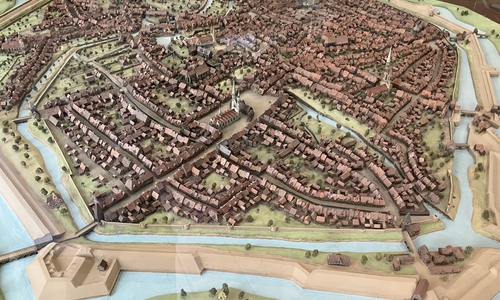 Modell der Stadt Braunschweig um 1671 mit Blick auf das Weichbild Hagen, Städtischen Museum im Altstadtrathaus, Gesamtansicht von Nordosten.
