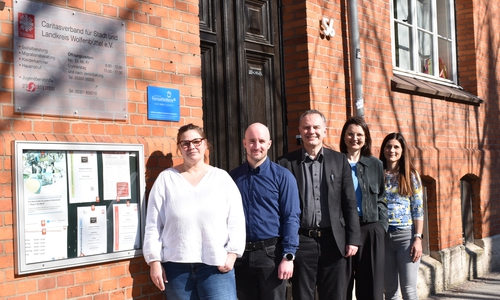Unterstützen junge Menschen im Landkreis Wolfenbüttel (v.l.): Cathrin Kuffner, Maximilian Rothfuchs, Bernd Retzki, Annett Mutke und Katharina Schmitz.