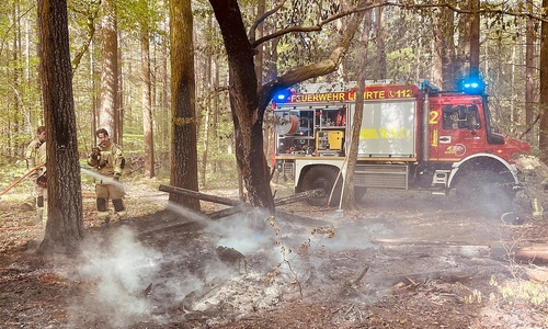 Einsatzstelle im Ahltener Wald (Archiv)