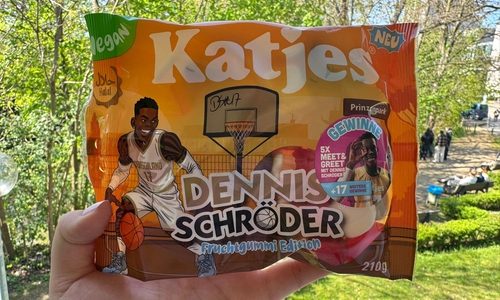 Die neue Dennis Schröder Edition von Katjes.