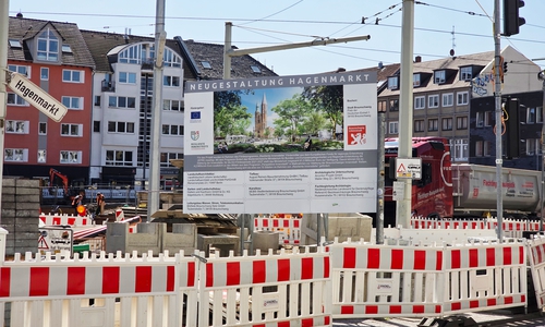 Der Hagenmarkt ist derzeit eine Großbaustelle.