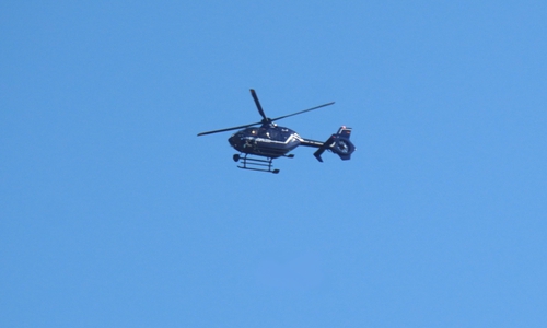 Unter anderem vom Hubschrauber aus suchte die Polizei nach der Vermissten.
