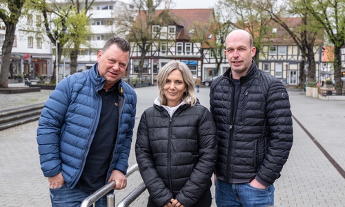 Die Werbegemeinschaft – hier mit (v.l.) Heinz Strauß, Katja Rothkamm und Philipp Schwarze – hat die Kirmes abgesagt.