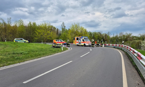 Zwischen Jerxheim und Jerxheim Bahnhof kam es zu einem Motorradunfall. 