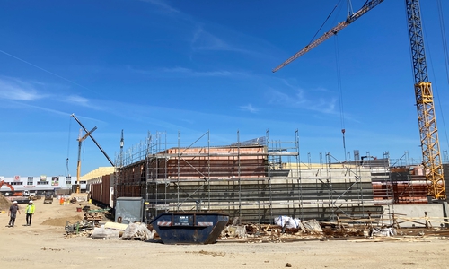 Der neue Markt nimmt langsam Gestalt an.