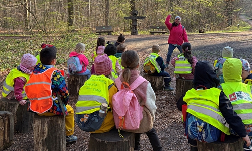 Auf dem Löwenpfad mit Ricarda.