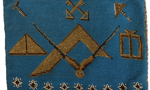 Diese Freimaurertasche (1800/1900) ist das "Exponat des Monats".