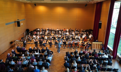 Hier gab es viel zu hören: Am Tag des Klassenmusizierens kommen Schüler aus drei Gymnasien zusammen.