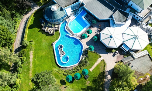 Luftbild der Sole-Therme Bad Harzburg.