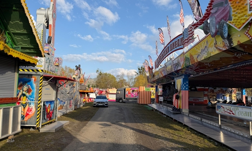 Noch ruht der Rummel - Samstag geht es los.