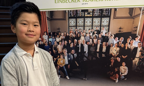 Beim Einbecker Klavierfrühling erfolgreich: Der zehnjährige Zi Han Jayden Sun. 