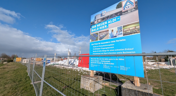 Adersheim: Hier entsteht ein neuer Aldi-Markt - Arbeiten laufen bereits