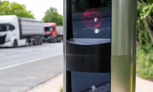 Der Blitzer an der Westfalenstraße am Salzgittersee wurde beschädigt.
