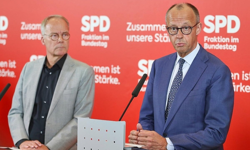 Matthias Miersch und Friedrich Merz am 19.05.2026