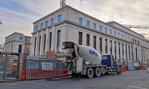 Baustelle am Sitz der Federal Reserve