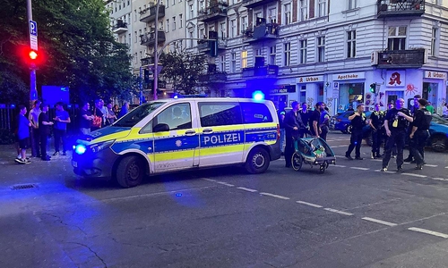 Polizei nach Schießerei in Berlin-Keuzberg am 25.05.2026