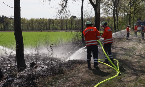 Ein Böschungsbrand in Gifhorn wurde gelöscht.