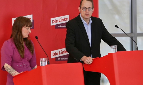 Heidi Reichinnek und Sören Pellmann (Archiv)