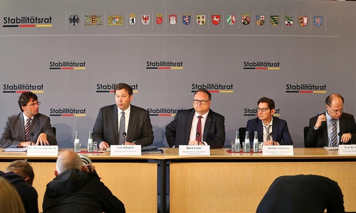 Pressekonferenz nach Sitzung von Stabilitätsrat am 11.05.2026