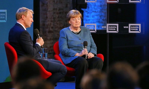 Markus Preiß und Angela Merkel am 18.05.2026