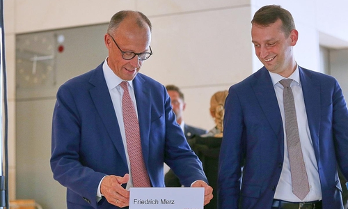 Friedrich Merz und Jacob Schrot (Archiv)