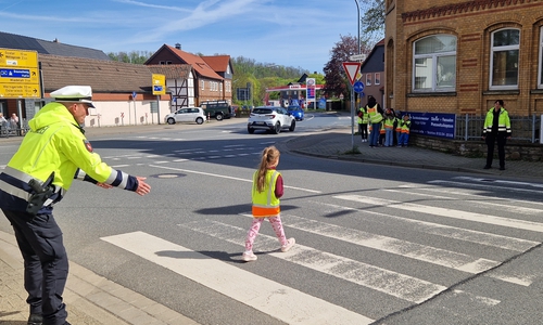 Schulwegtraining in Vienenburg.