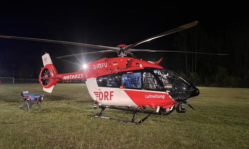 Auch der Rettungshubschrauber war im Einsatz.