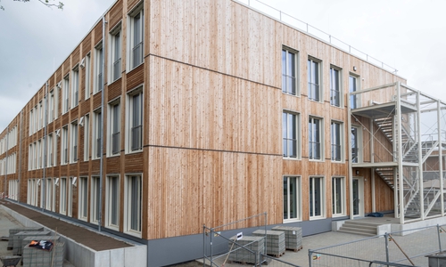 Der Neubau der Grundschule Altstadtschule am Standort Wiesenstraße.