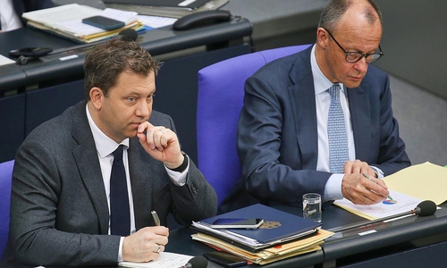Lars Klingbeil und Friedrich Merz (Archiv)