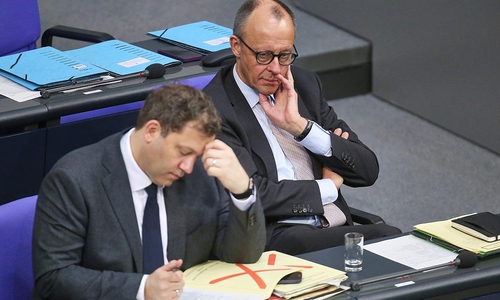 Lars Klingbeil und Friedrich Merz (Archiv)