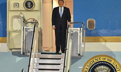 Donald Trump kommt in Peking an am 13.05.2026