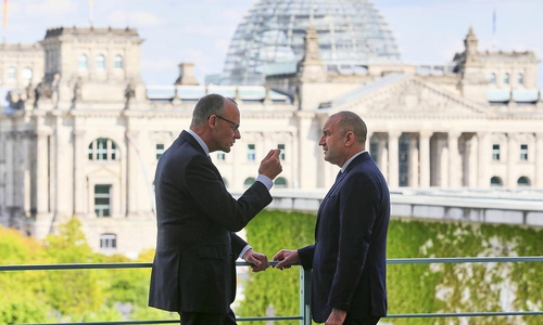 Friedrich Merz und Rumen Radew am 18.05.2026
