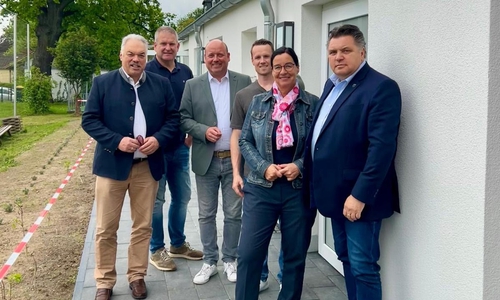 Von links: Professor Dr. Albrecht Stalmann, Christian Sell, Holger Bormann, Daniel Lorenz, Veronika Bode und Uwe Schäfer.