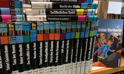 Die Stadtbibliothek hält eine große Auswahl an Titeln von Kirsten Vogel aus der Reihe "Die drei!!!" bereit. 