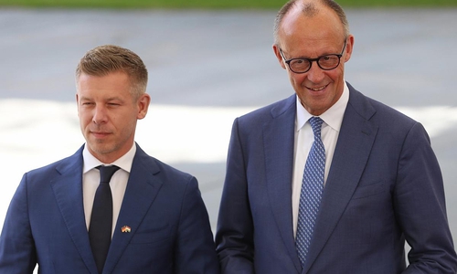 Péter Magyar und Friedrich Merz am 02.06.2026
