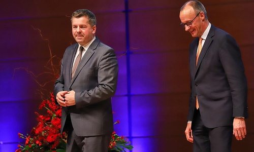 Sven Schulze und Friedrich Merz (Archiv)