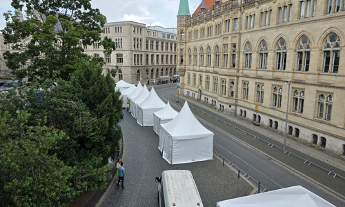 Blick auf die Münzstraße