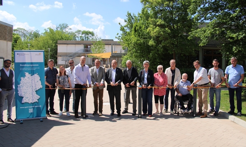 Endlich ist es so weit: Hier wird der neue Sportcampus feierlich eröffnet.