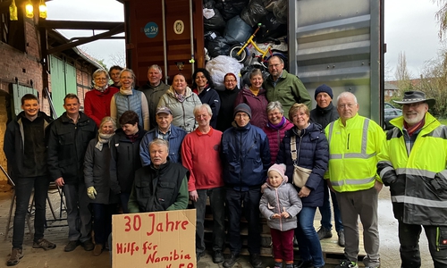 Am 28. März 2026 wurde bereits Container Nr. 58 geladen.