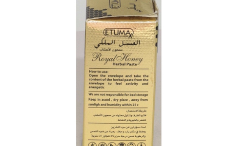 Betroffen ist auch Etumax Royal Honey Herbal Paste.
