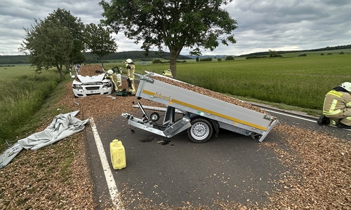 Am Mittwoch kam es zu einem Verkehrsunfall auf der L496.