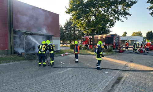 Das Feuer konnte schnell gelöscht werden.