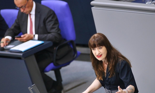 Friedrich Merz und Heidi Reichinnek (Archiv)