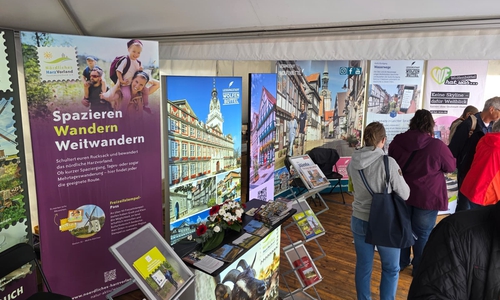 Auch das Harzvorland präsentiert sich hier.